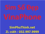 Sim số đẹp VinaPhone, đầu số 091, 094, 08x. Giá từ 150k, Chiết khấu 30%