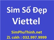 Sim số đẹp Viettel, đầu số 096, 0967, 098, 03x, 086. Giá từ 150k, Chiết khấu 30%